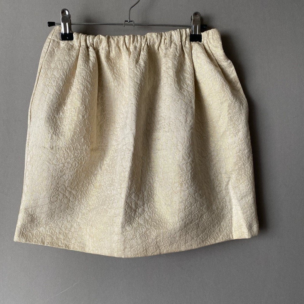 Pins &โ Needles sz S metallic gold threaded skirt